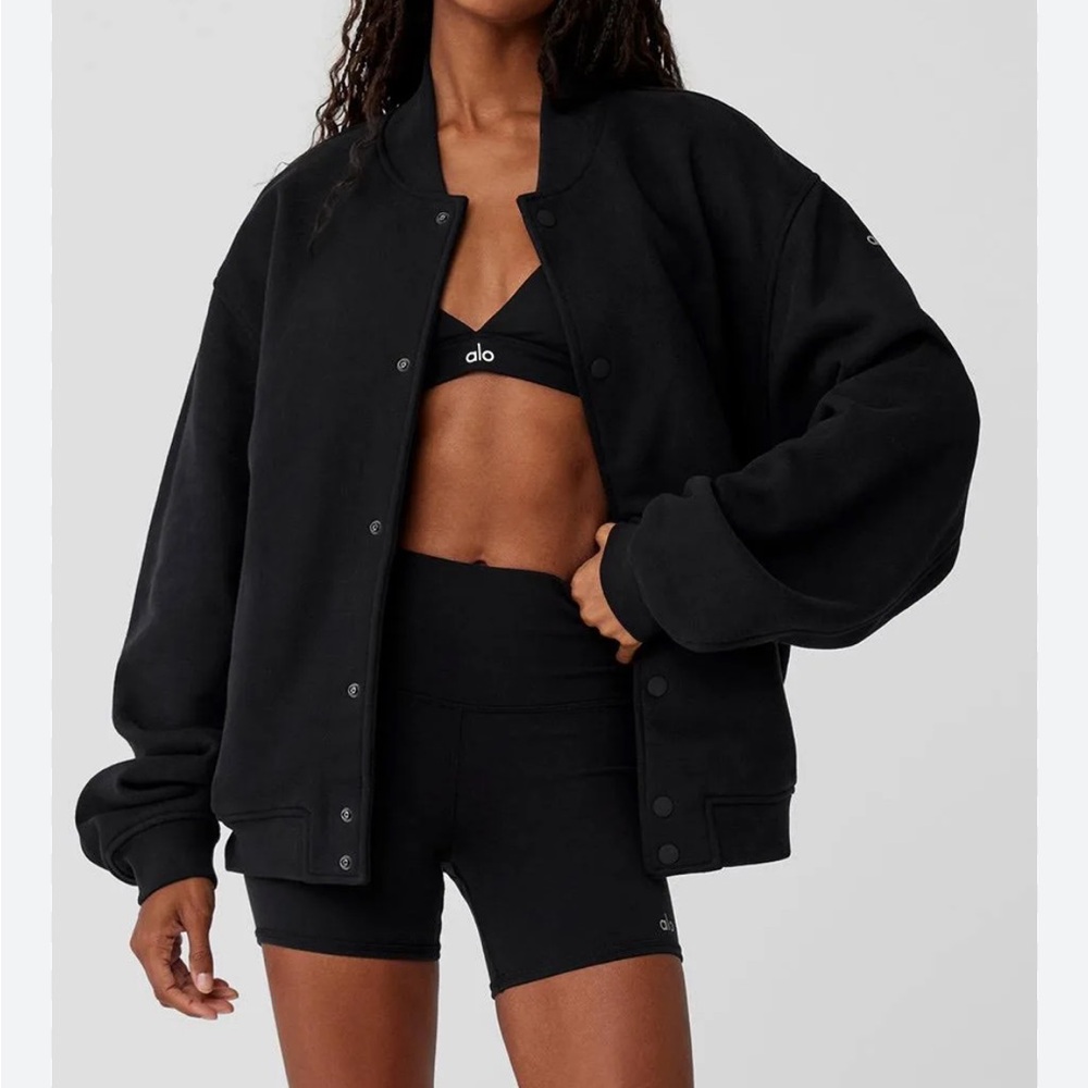 Alo Yoga Renown Varsity Jacket XXS (oversized)